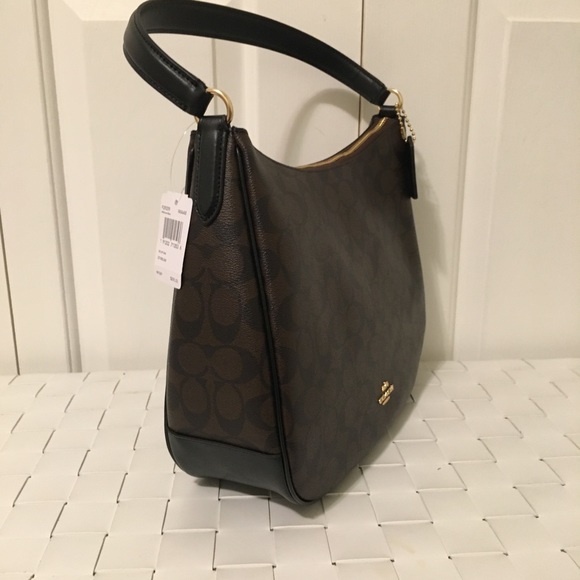 NWT coach signature zip hobo shoulder bag - Picture 3 of 7